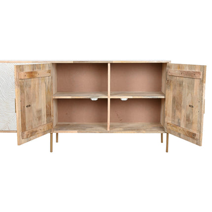 Anrichte Home ESPRIT Weiß Braun Gold 180 x 34 x 71 cm