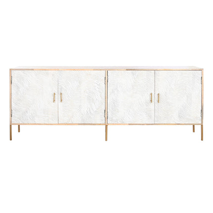 Anrichte Home ESPRIT Weiß Braun Gold 180 x 34 x 71 cm