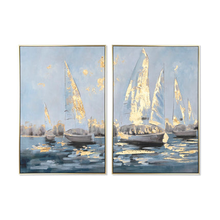 Bild Home ESPRIT Yachten Mediterraner 83 x 4,5 x 123 cm (2 Stück)