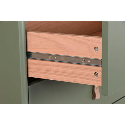 Schubladenschrank Home ESPRIT grün Polypropylen Holz MDF 80 x 40 x 117 cm
