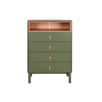 Schubladenschrank Home ESPRIT grün Polypropylen Holz MDF 80 x 40 x 117 cm