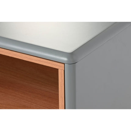 Nachttisch Home ESPRIT Blau Grau natürlich Holz MDF 48 x 40 x 55 cm