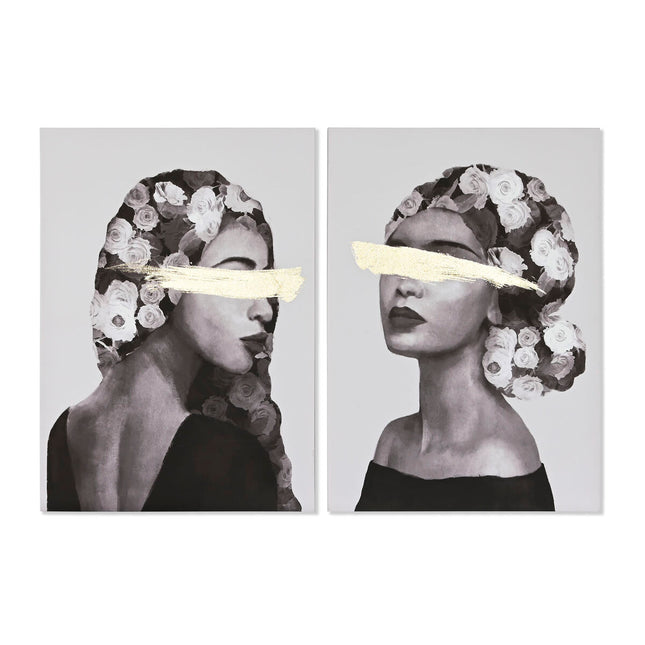 Bild Home ESPRIT Damen Gold Moderne 70 x 3,7 x 100 cm (2 Stück)