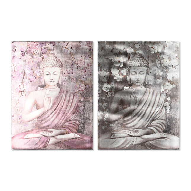 Bild Home ESPRIT Buddha Orientalisch 60 x 2,7 x 80 cm (2 Stück)