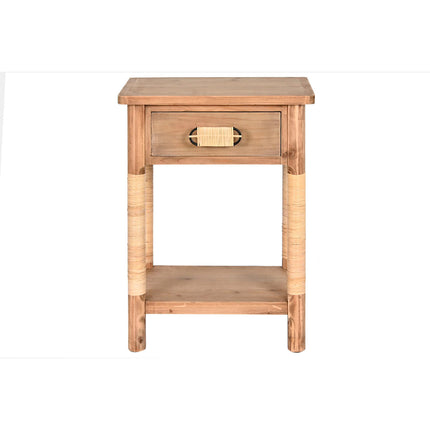 Nachttisch Home ESPRIT natürlich Hellbraun Schnur Tanne 44 x 33 x 61,5 cm