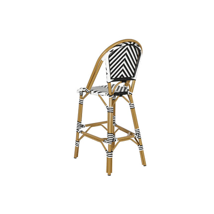 Hocker Home ESPRIT zweifarbig Metall Synthetischer Rattan 48 x 60 x 121 cm