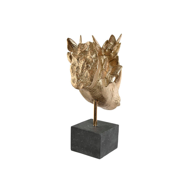 Deko-Figur Home ESPRIT Schwarz Gold 33 x 24 x 43,5 cm