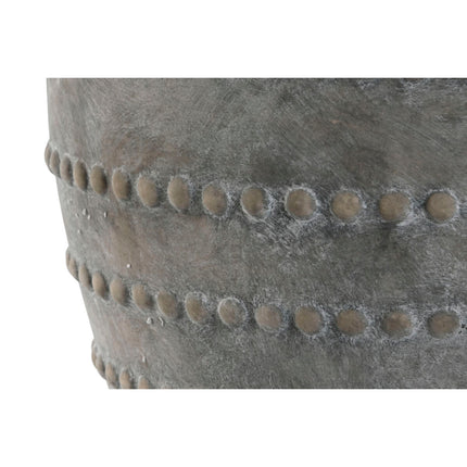 Vase Home ESPRIT Hellgrau Terrakotta Orientalisch 40,5 x 40,5 x 48 cm