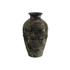 Vase Home ESPRIT Dunkelgrau Terrakotta Orientalisch 26 x 26 x 46,5 cm