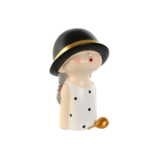 Deko-Figur Home ESPRIT Weiß Schwarz 15 x 18 x 26 cm (2 Stück)