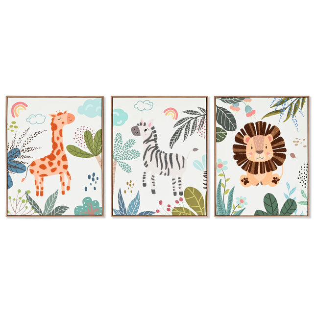 Bild Home ESPRIT Mit Relief 40 x 3 x 50 cm (3 Stück)