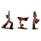 Deko-Figur Home ESPRIT Rosa Gold Yoga Scandi 19 x 6 x 26 cm (3 Stück)