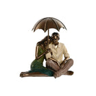 Deko-Figur Home ESPRIT grün Gold Ehepaar 15 x 11,5 x 12 cm