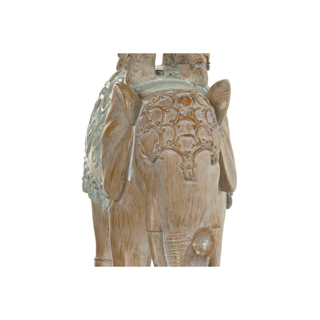 Deko-Figur Home ESPRIT Weiß Elefant Kolonial 24,5 x 9,5 x 35 cm
