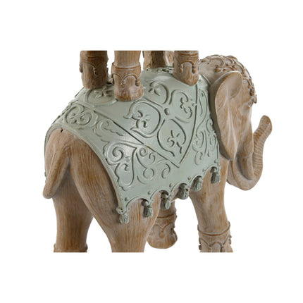 Deko-Figur Home ESPRIT Weiß Elefant Kolonial 24,5 x 9,5 x 35 cm
