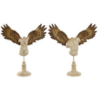 Deko-Figur Home ESPRIT Bunt Engel Neoklassisch 44,5 x 13,5 x 47,5 cm (2 Stück)