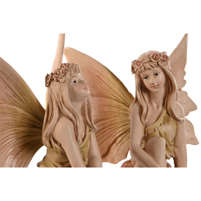 Deko-Figur Home ESPRIT Braun Fee 22,5 x 20 x 23 cm (2 Stück)