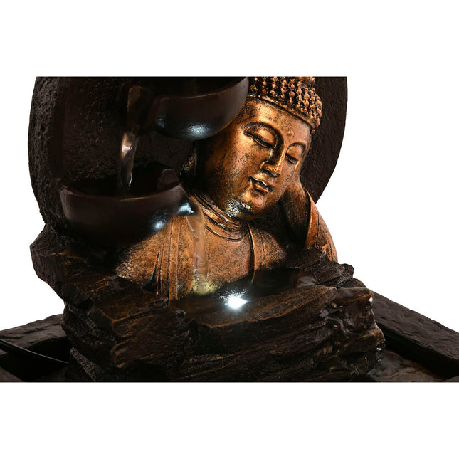 Springvand Home ESPRIT Harz Buddha Orientalisch 21 x 19 x 27 cm (2 Stück)