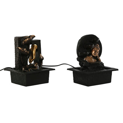 Springvand Home ESPRIT Harz Buddha Orientalisch 21 x 19 x 27 cm (2 Stück)