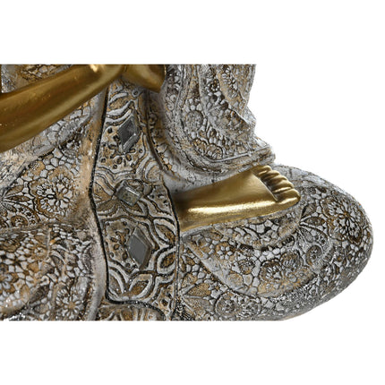 Deko-Figur Home ESPRIT Beige Gold Buddha Orientalisch 21 x 11,5 x 28 cm (2 Stück)