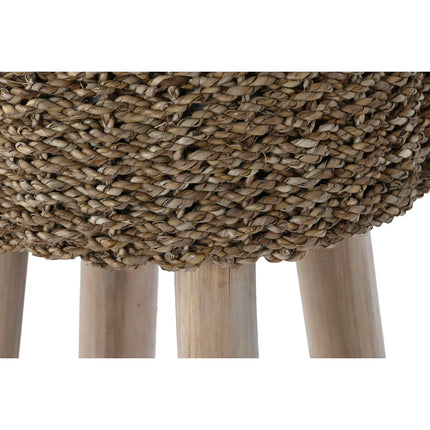 Hocker Home ESPRIT Beige natürlich Teakholz Faser 32 x 32 x 75 cm