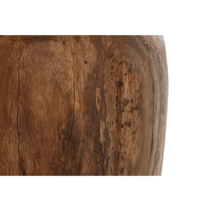Vase Home ESPRIT natürlich Dunkelbraun Teakholz 25 x 25 x 40 cm