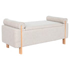 Hocker Home ESPRIT Beige Gold Kiefer 120 x 45 x 50 cm