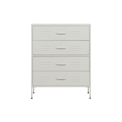 Schubladenschrank Home ESPRIT Weiß Metall Vintage 80 x 35 x 102 cm