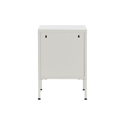 Nachttisch Home ESPRIT Weiß Metall 35 x 35 x 51 cm