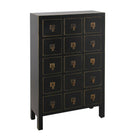Anrichte ORIENTE 63 x 26 x 104,5 cm Schwarz Gold Holz