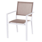 Havestol Thais 55,2 x 60,4 x 86 cm Taupe Aluminium Weiß
