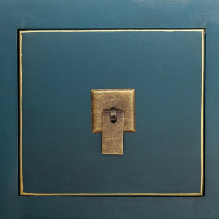 TV-Möbel ORIENTE 130 x 24 x 50,5 cm Blau Holz MDF