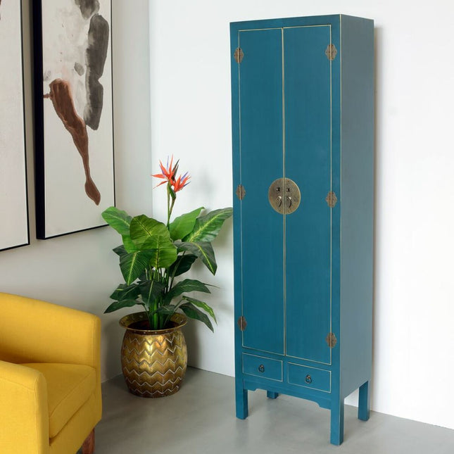 Schrank ORIENTE 55 x 33 x 185 cm Blau DMF