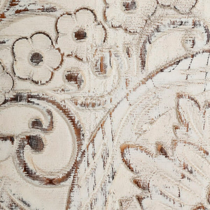 Nachttisch ORIENTE 45 x 26 x 69 cm Holz Weiß DMF