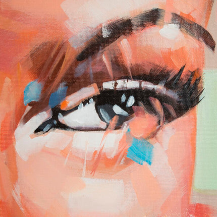 Leinwand SEMANA 100 x 3,5 x 100 cm Gesicht