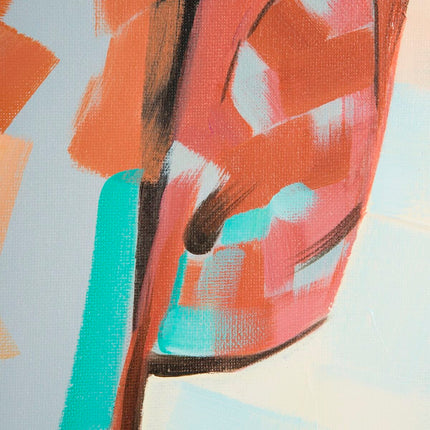Leinwand SEMANA 100 x 3,5 x 100 cm Gesicht
