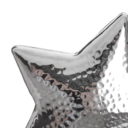 Deko-Figur Stern Silber 10 x 10 x 28 cm