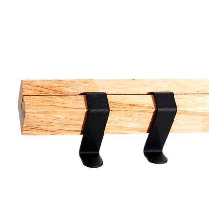 Wandgarderobe 75 x 21 x 13 cm Metall Holz Industriell