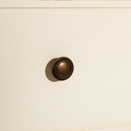 Schubladenschrank NICOLA 84 x 42 x 80 cm natürlich Creme Romantisch