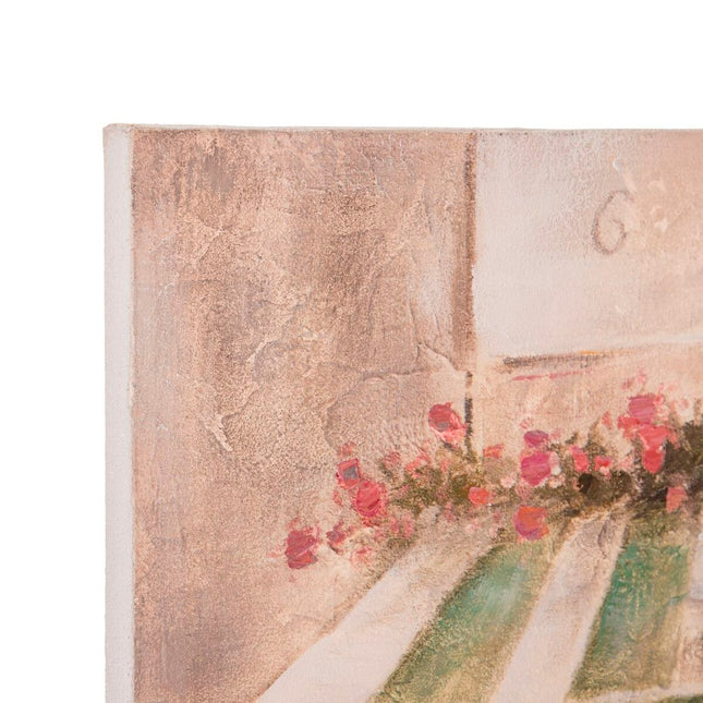 Leinwand Restaurant Stadt 120 x 3 x 90 cm