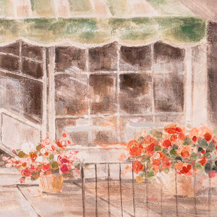 Leinwand Restaurant Stadt 120 x 3 x 90 cm
