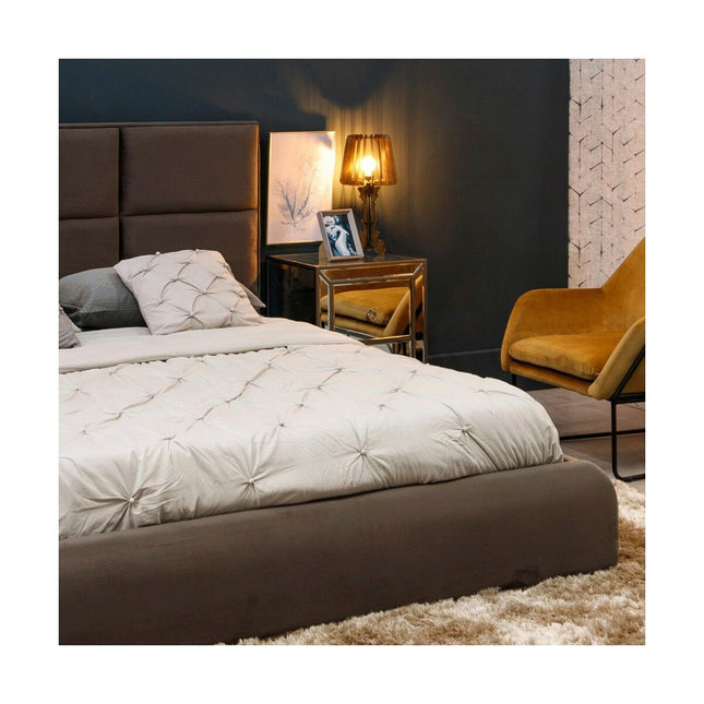 Nachttisch BRIGHT 50 x 40 x 68 cm Spiegel Kristall DMF