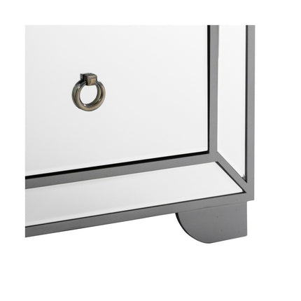 Nachttisch BRIGHT 50 x 40 x 68 cm Spiegel Kristall DMF