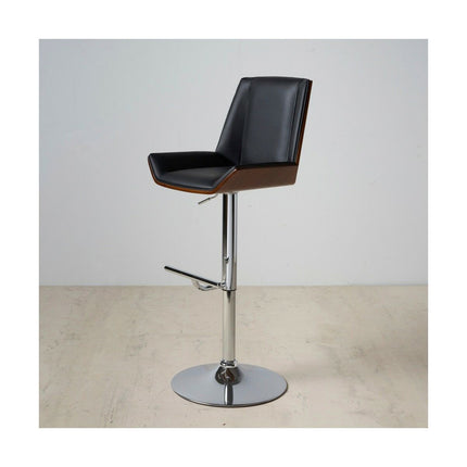 Hocker 53 x 50 x 96 cm Schwarz Braun Kunstleder