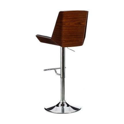 Hocker 53 x 50 x 96 cm Schwarz Braun Kunstleder