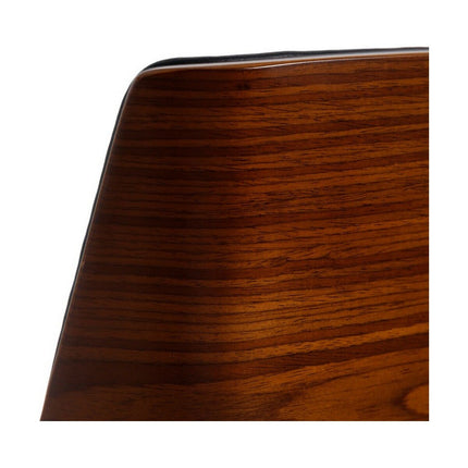 Hocker 53 x 50 x 96 cm Schwarz Braun Kunstleder