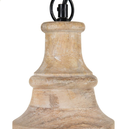 Deckenlampe natürlich Holz 30 x 30 x 42 cm