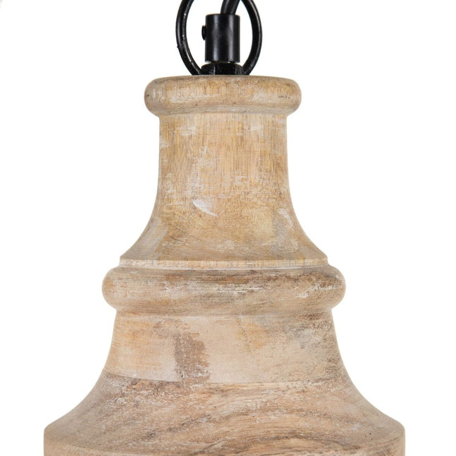 Deckenlampe natürlich Holz 30 x 30 x 42 cm