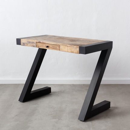 Schreibtisch 100 x 50 x 77 cm Holz Eisen