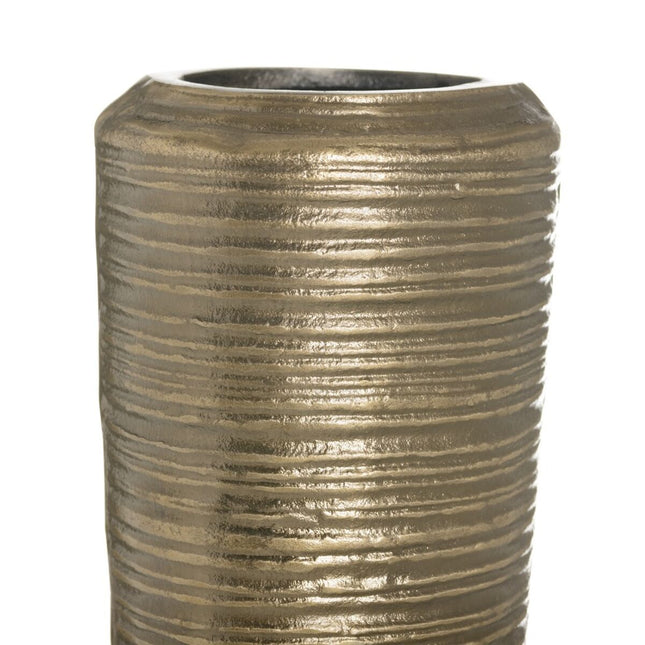 Vase 14 x 14 x 58,5 cm Kupfer Aluminium